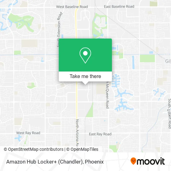 Amazon Hub Locker+ (Chandler) map