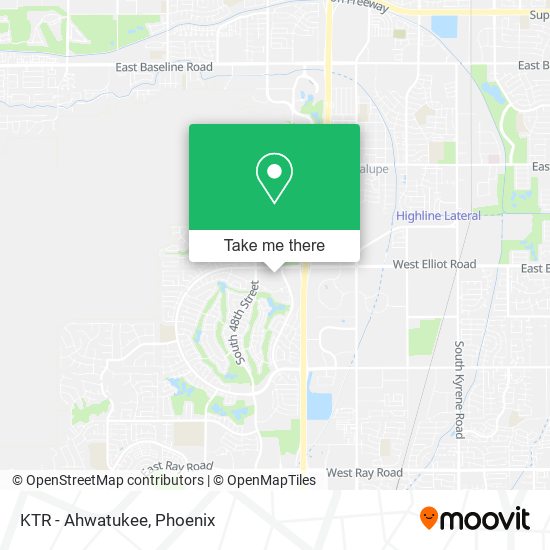 KTR - Ahwatukee map