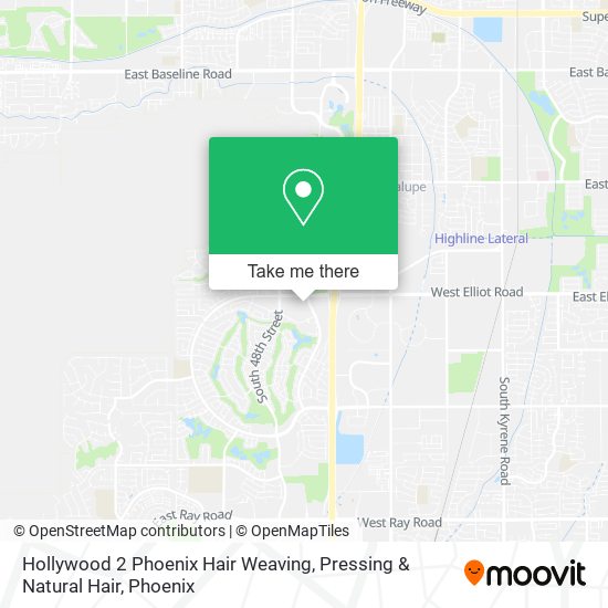 Hollywood 2 Phoenix Hair Weaving, Pressing & Natural Hair map