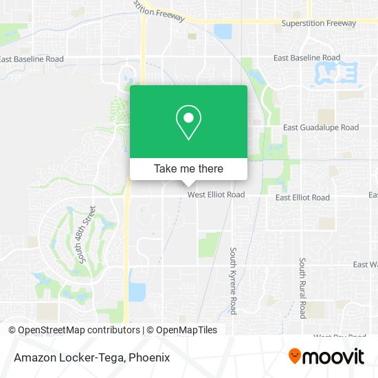 Amazon Locker-Tega map