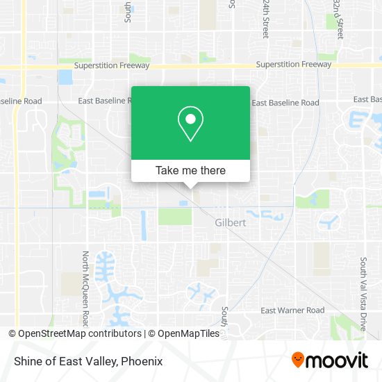 Shine of East Valley map