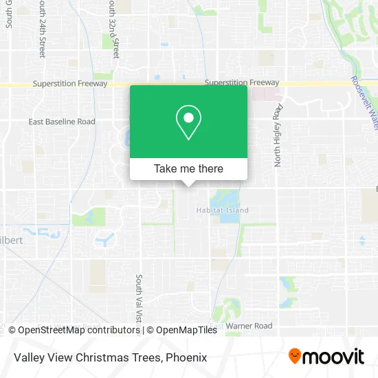 Valley View Christmas Trees map