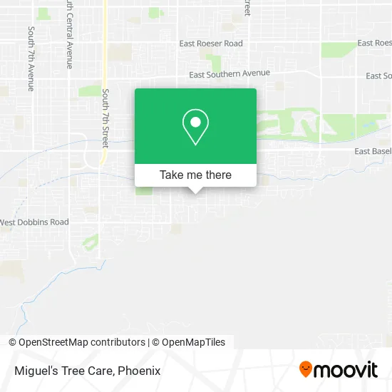 Miguel's Tree Care map