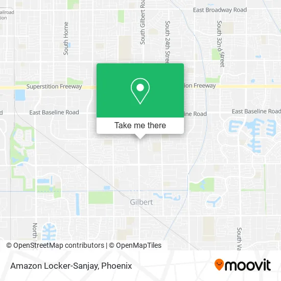 Amazon Locker-Sanjay map