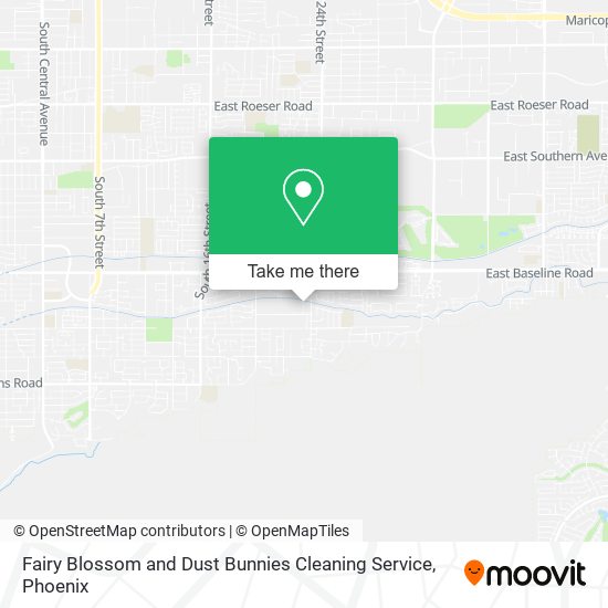 Fairy Blossom and Dust Bunnies Cleaning Service map