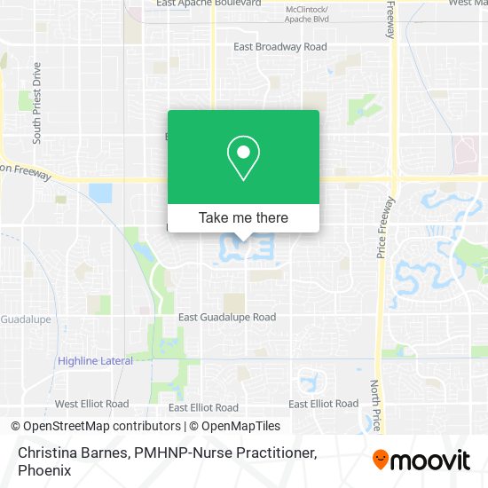Mapa de Christina Barnes, PMHNP-Nurse Practitioner