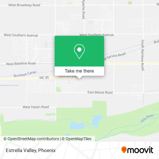 Estrella Valley map