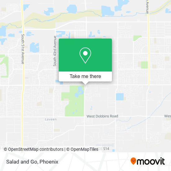 Salad and Go map