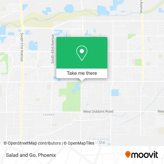 Salad and Go map