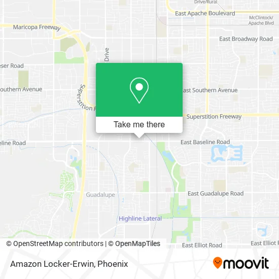 Amazon Locker-Erwin map