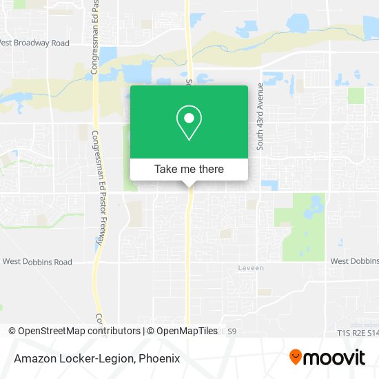 Mapa de Amazon Locker-Legion