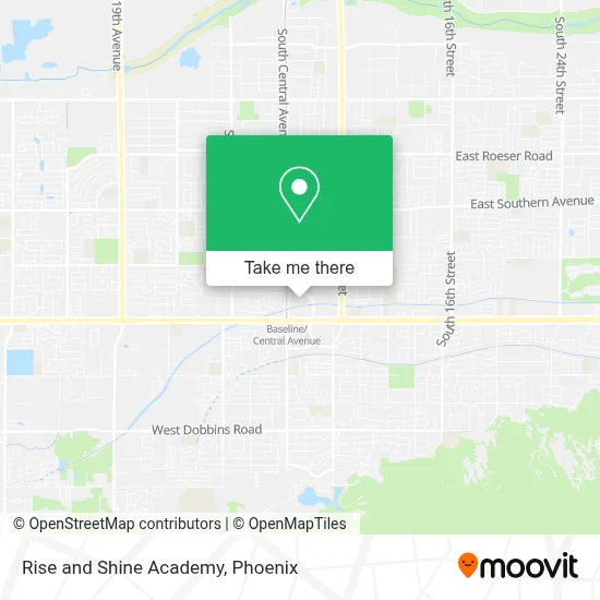 Rise and Shine Academy map