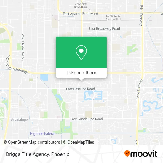 Driggs Title Agency map
