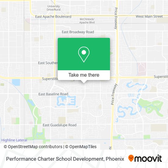 Mapa de Performance Charter School Development