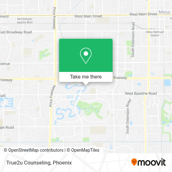 True2u Counseling map