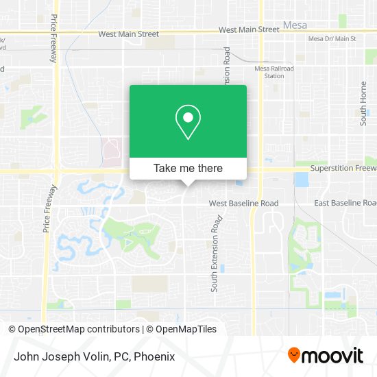 John Joseph Volin, PC map