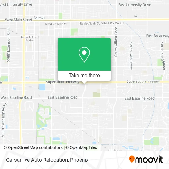 Carsarrive Auto Relocation map
