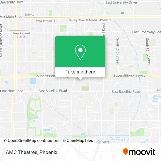 AMC Theatres map