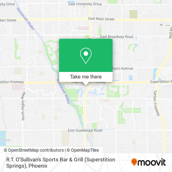 R.T. O'Sullivan's Sports Bar & Grill (Superstition Springs) map