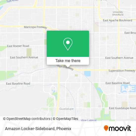 Amazon Locker-Sideboard map