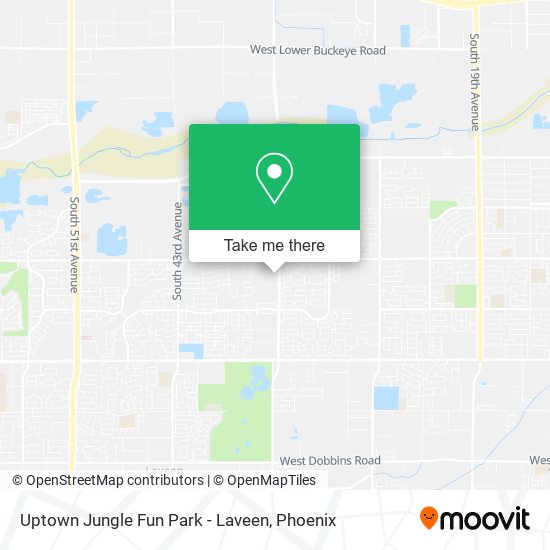 Uptown Jungle Fun Park - Laveen map