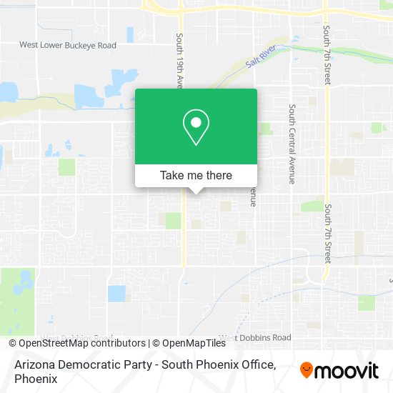 Arizona Democratic Party - South Phoenix Office map