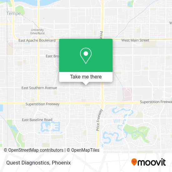 Quest Diagnostics map