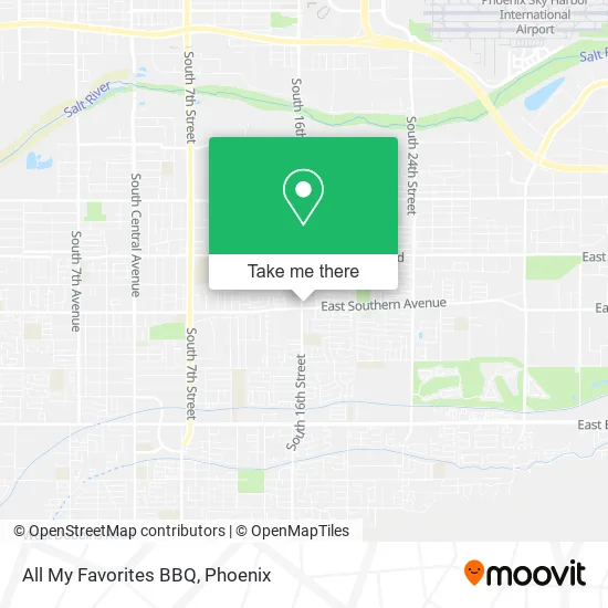 All My Favorites BBQ map