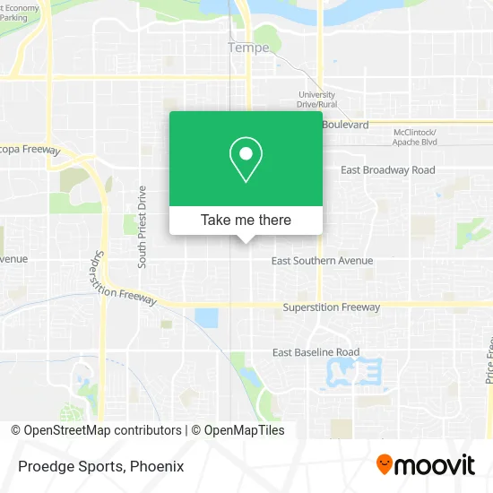 Proedge Sports map
