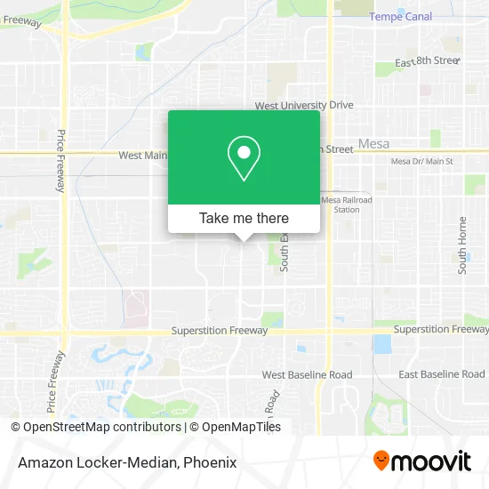 Amazon Locker-Median map
