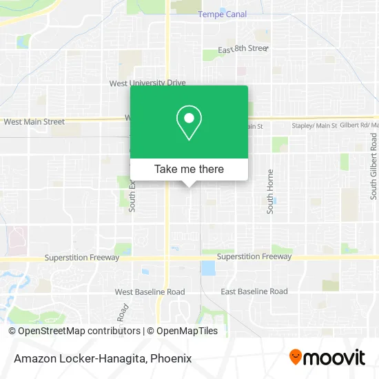 Amazon Locker-Hanagita map