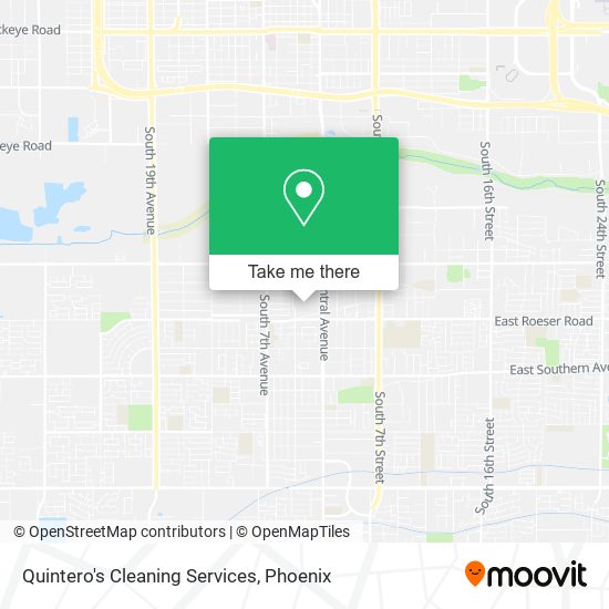 Quintero's Cleaning Services map