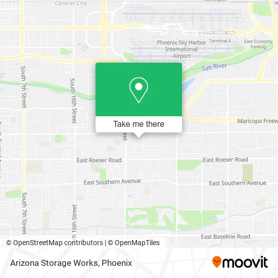 Arizona Storage Works map