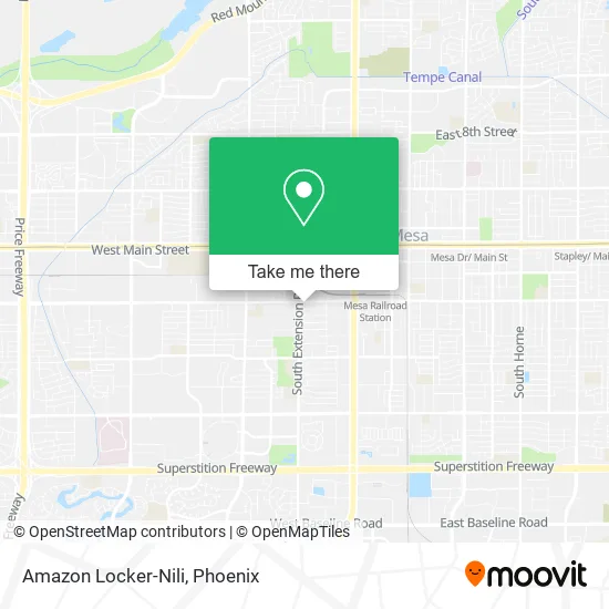 Amazon Locker-Nili map