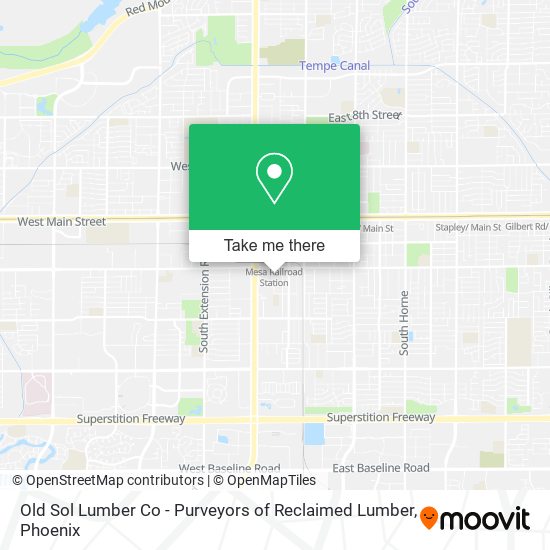 Old Sol Lumber Co - Purveyors of Reclaimed Lumber map