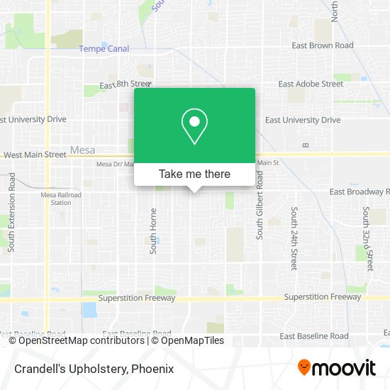 Crandell's Upholstery map