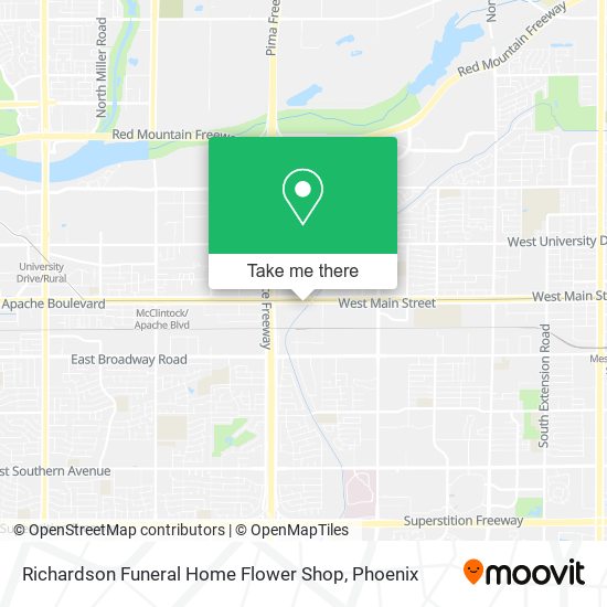 Richardson Funeral Home Flower Shop map