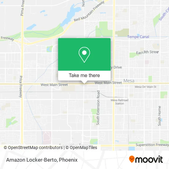 Amazon Locker-Berto map