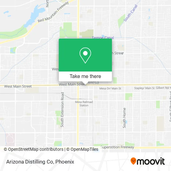 Arizona Distilling Co map
