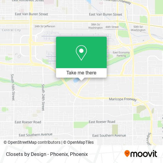 Mapa de Closets by Design - Phoenix
