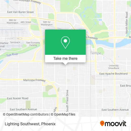 Lighting Southwest map