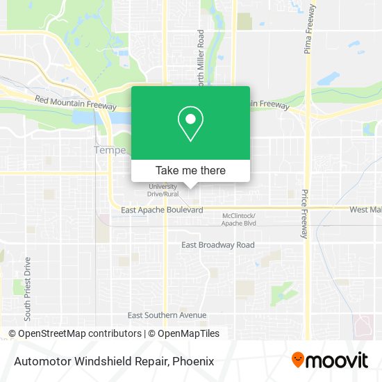 Automotor Windshield Repair map