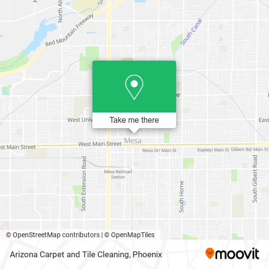 Arizona Carpet and Tile Cleaning map
