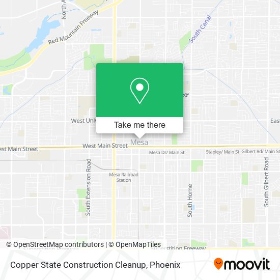 Copper State Construction Cleanup map