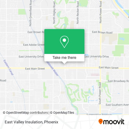 East Valley Insulation map