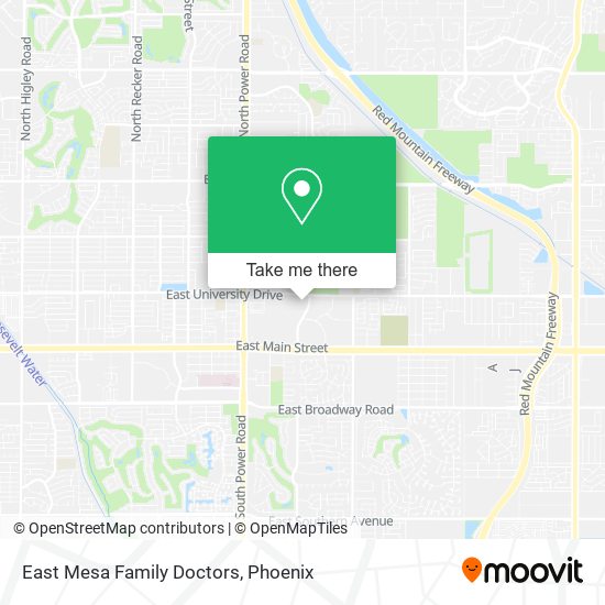 Mapa de East Mesa Family Doctors