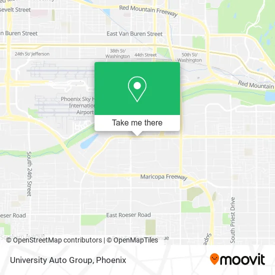 University Auto Group map