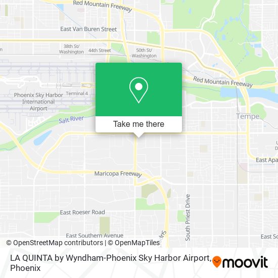 Mapa de LA QUINTA by Wyndham-Phoenix Sky Harbor Airport