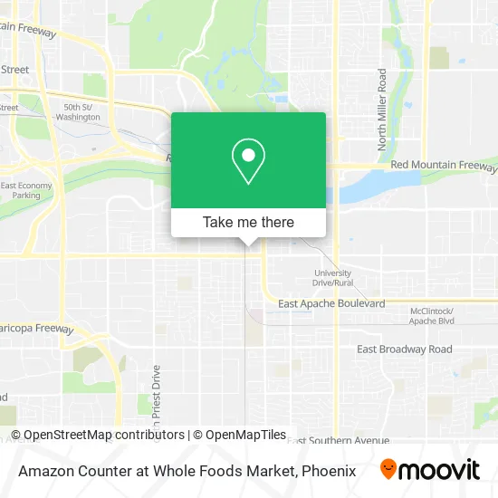 Amazon Counter at Whole Foods Market map
