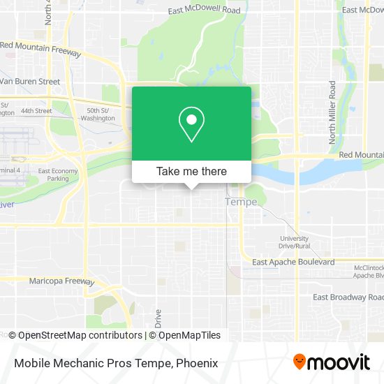 Mobile Mechanic Pros Tempe map